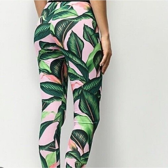 Adidas Tropical Palm Leaf Leggings - Picture 2 of 10